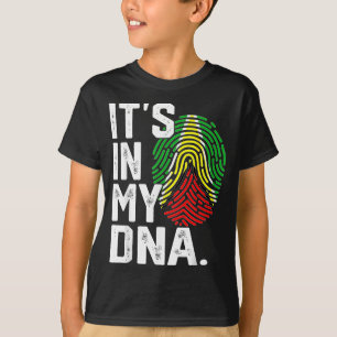 Guyana-Wurzeln Flagge Fingerabdruck Grafik patriot T-Shirt