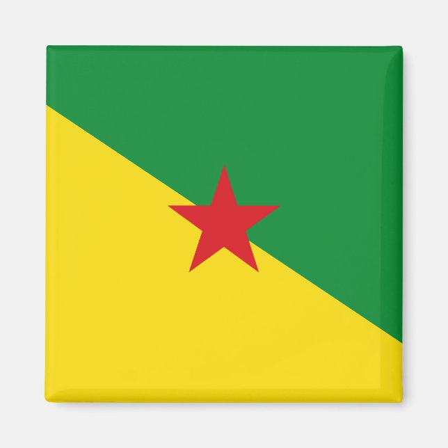 Guyane Flag GF Magnet (Vorne)