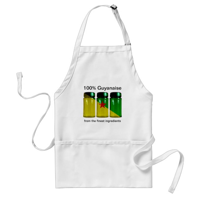 Guyane Flag Spice Jars Schürze (Vorne)