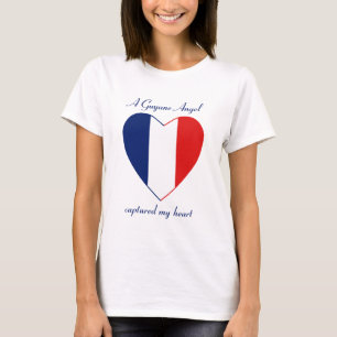 Guyane-Flagge T-Shirt Verliebte