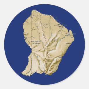 Guyane Map Sticker