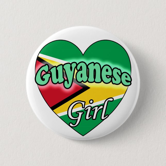 Guyanese Girl Button (Vorderseite)