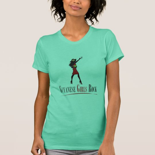 Guyanischer Mädchen-Felsen-T - Shirt