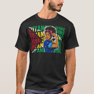 Guyanisches Shirt, guyanisches T-Shirt, Guyana-Fla T-Shirt