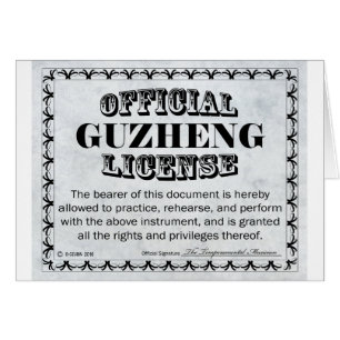 Guzheng-Lizenz