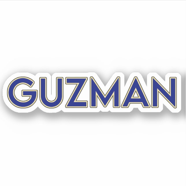 GUZMAN 02 — 3" STICKER (Vorderseite)