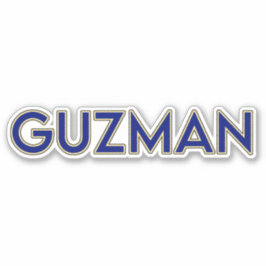 GUZMAN 02-6" STICKER