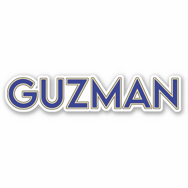 GUZMAN 02-6" STICKER (Vorderseite)
