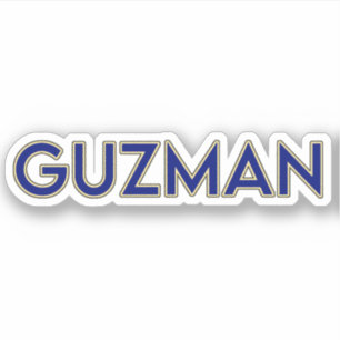 GUZMAN 02 — STICKER 3"