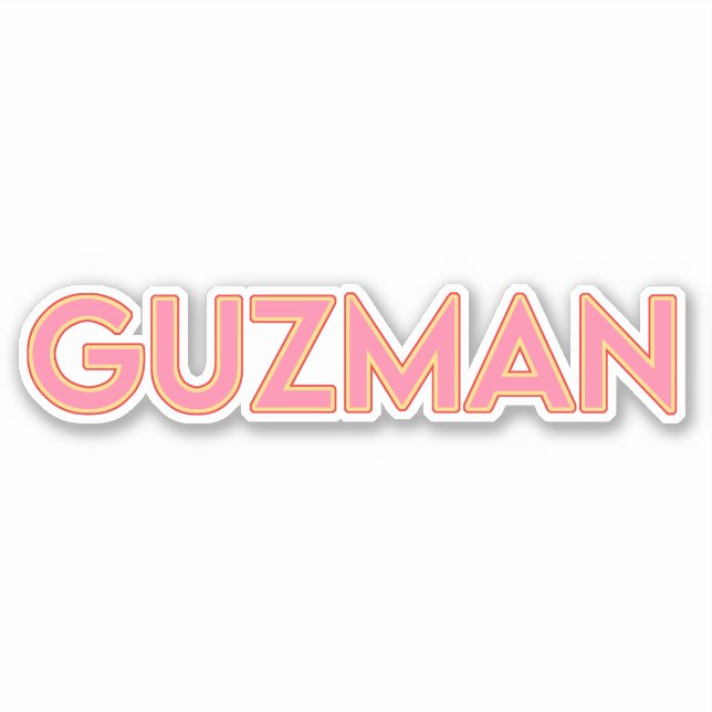 GUZMAN 03-6" STICKER (Vorderseite)