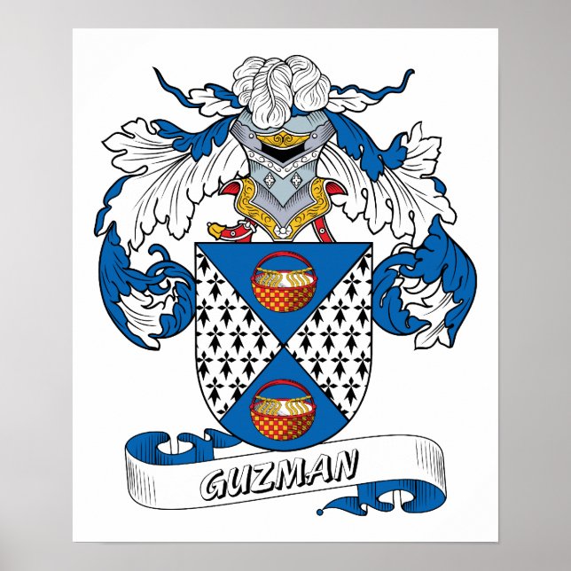 Guzman Familienwappen Poster (Vorne)