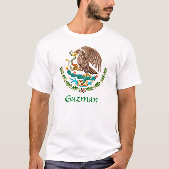 Guzman mexikanisches nationales Siegel T-Shirt (Vorderseite)