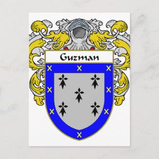 Guzman-Wappen (mantled) Postkarte