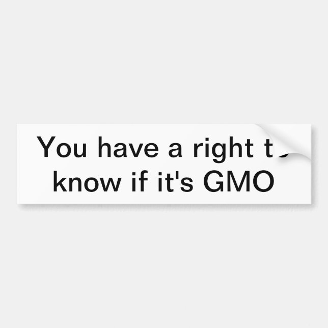 GVO-Autoaufkleber genetisch geändertes monsanto Autoaufkleber (Vorne)