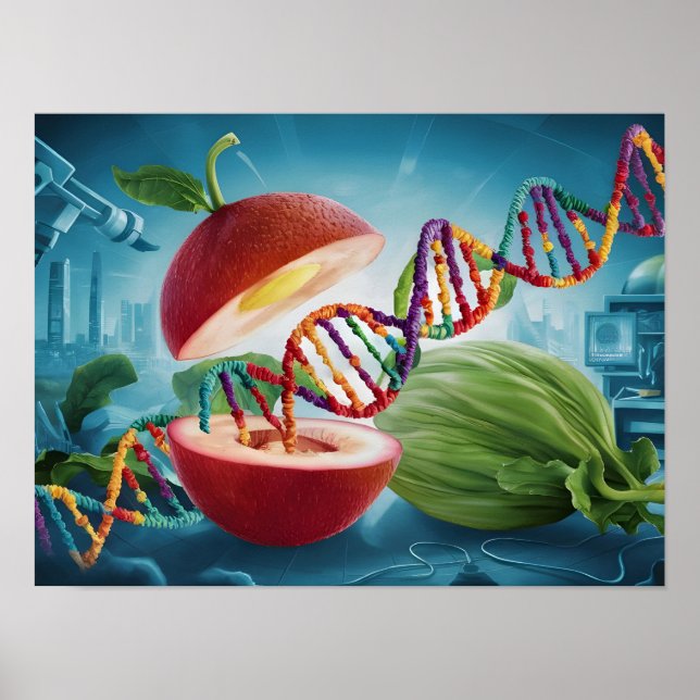 GVO-Lebensmittel und gentechnisch veränderte Kultu Poster (Vorne)