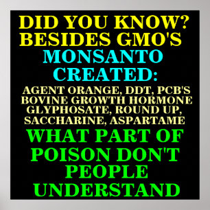 GVO-POSTER/PROTESTSIGN POSTER