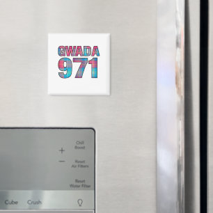 Gwada 971 Madras - Karibik im einzigartigen Stil Magnet