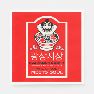 Gwangjang Market Soul Korea Serviette