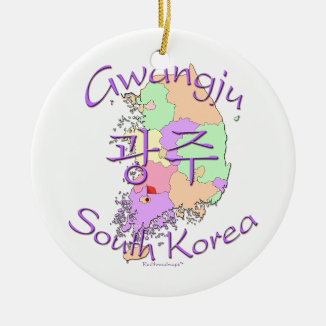 Gwangju Südkorea Keramikornament (Vorne)