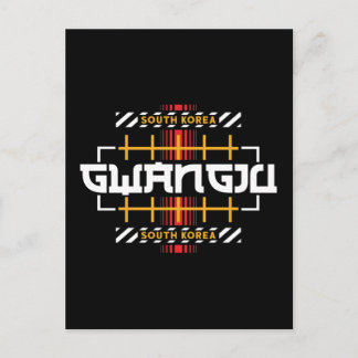 Gwangju Südkorea Moderne urbane Grafikdesign Postkarte