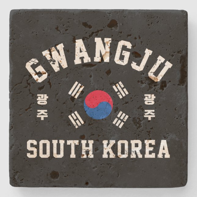 Gwangju Südkorea Steinuntersetzer (Vorderseite)