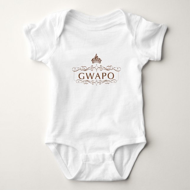 GWAPO - LUSTIGER PHILIPPINISCHER ENTWURF BABY STRAMPLER (Vorderseite)