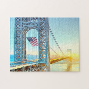 GWB anschließenfort-Lee NJ und Manhattan NYPlus