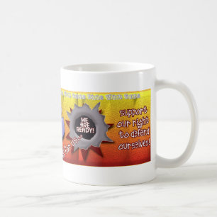 GWG Mädchen mit Waffen! Unterstützung unseres Rech Kaffeetasse