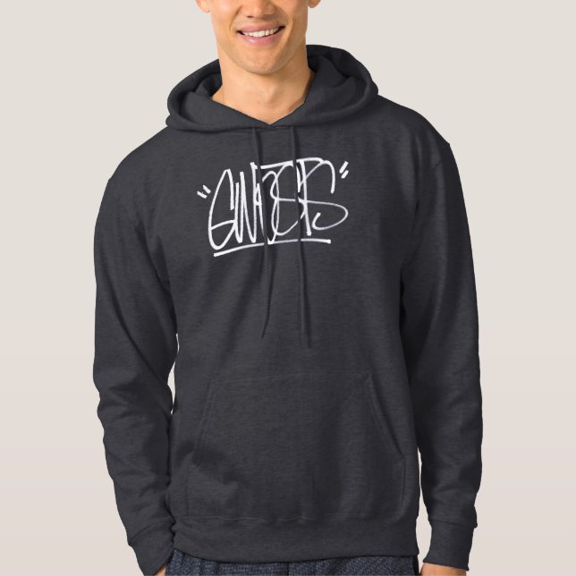 Gwosts Scribble Tag Pullover Kapuzenpullover (Vorderseite)