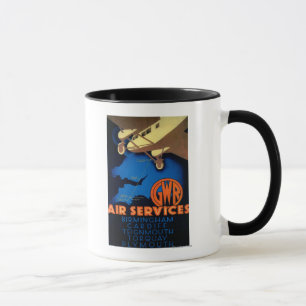 GWR Fluglinienverkehre Vintages PosterEurope Tasse