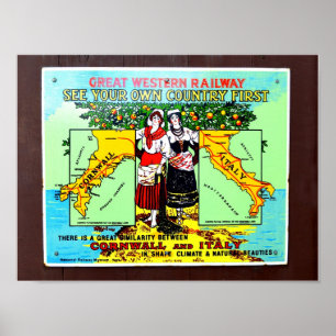 GWR zuerst Ihr Land sehen Poster