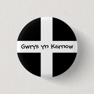 Gwrys yn Kernow - gemacht in Cornwall Button