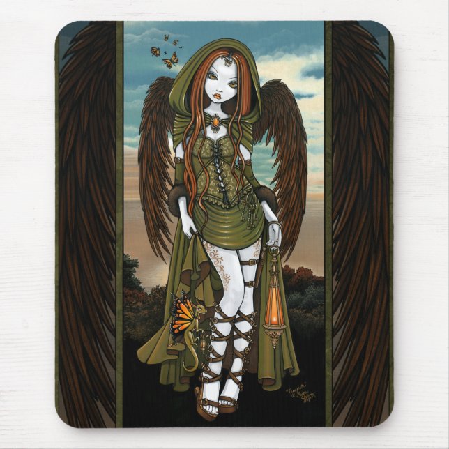 Gwyneth Drachehuntress-Engels-Fee Mousepad (Vorne)