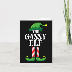 Gy Elf Matching Family Group Weihnachts-Party Karte