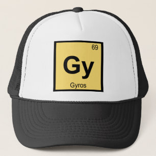 Gy - Gyros Chemistry Periodic Table Symbol Truckerkappe