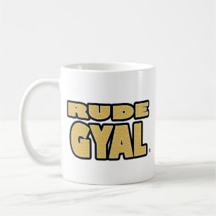 Gyal grossier, tasses de tout-style d'Or-Lettres