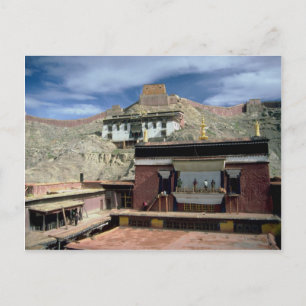 Gyantse, Dach, Tibet, China Postkarte