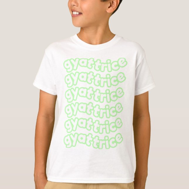 @gyattrice Logo Pastel Green Kid T-Shirt (Vorderseite)