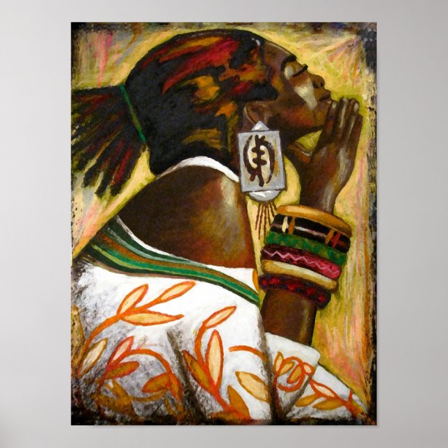 Gye Nyame Adinkra - OmninnerG von Mansa Pryor Poster (Vorne)