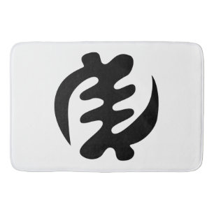 Gye Nyame Gott ist das höchste Adinkra-Symbol Badematte