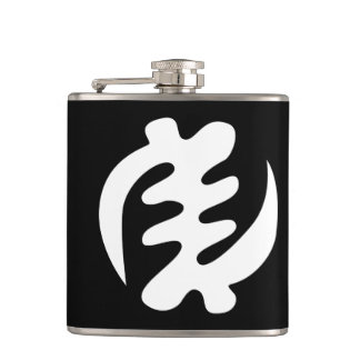 Gye Nyame | Gott ist das höchste Adinkra-Symbol Flachmann