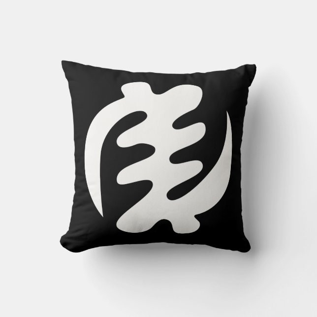 Gye Nyame | Gott ist das höchste Adinkra-Symbol Kissen (Vorderseite)