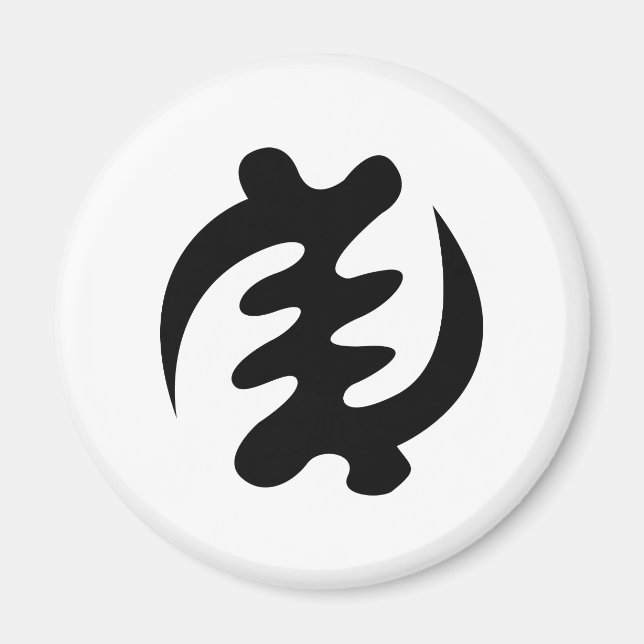 Gye Nyame | Gott ist das höchste Adinkra-Symbol Magnet (Vorne)