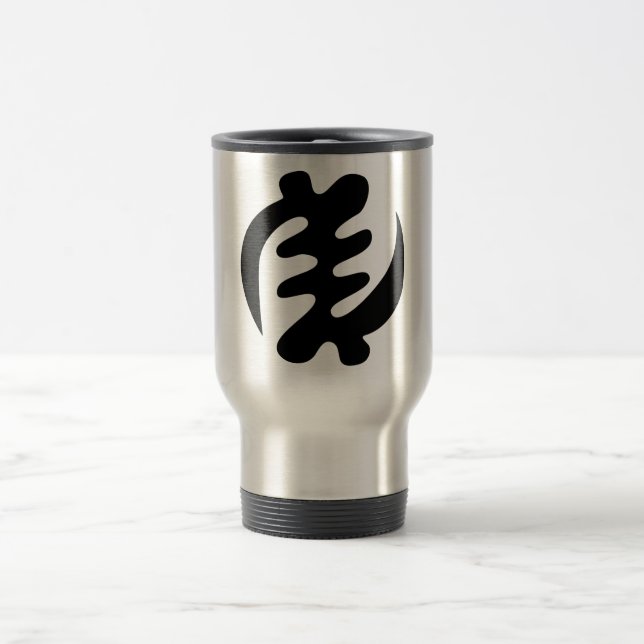 Gye Nyame | Gott ist das höchste Adinkra-Symbol Reisebecher (Mittel)