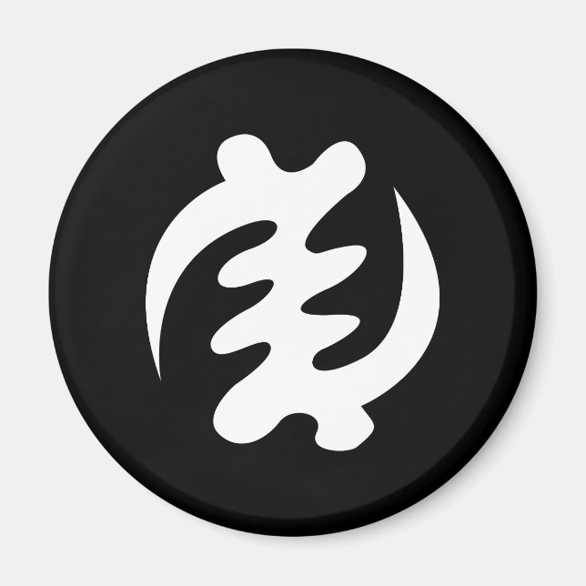 Gye Nyame | Gott ist das höchste Symbol Magnet (Vorne)