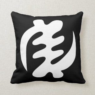 Gye Nyame Gott ist höchstes Adinkra-Symbol Kissen