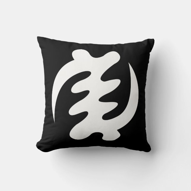 Gye Nyame | Gott ist Oberstes Symbol Kissen (Vorderseite)
