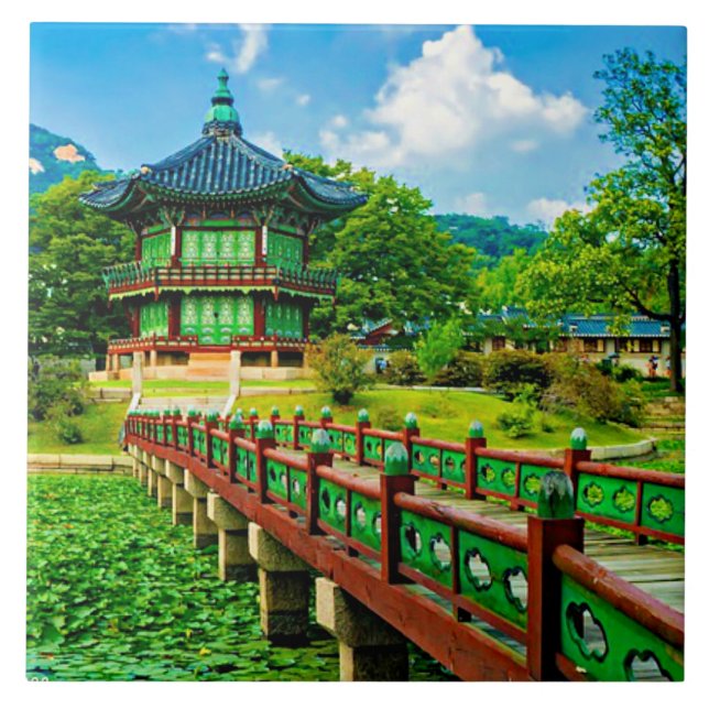 Gyeongbokgung Palace Fliese (Vorderseite)