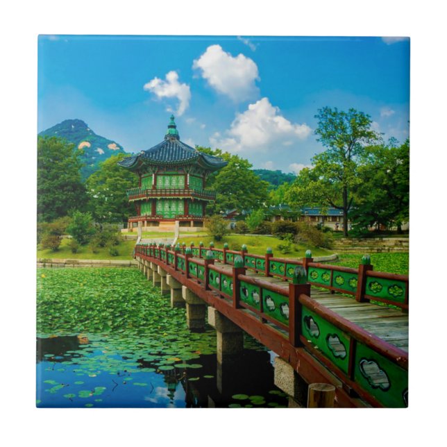 Gyeongbokgung Palace, Südkorea Fliese (Vorderseite)