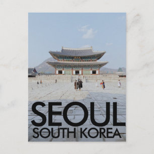Gyeongbokgung-Palast, Jongno-gu Seoul, Südkorea Postkarte
